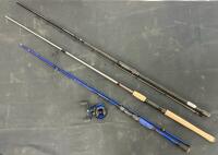 Penn Squadron IV 8'0" Casting Rod, Ugly Stik Elite 8'6" Spinning Rod (No Top Piece), One Bass Squadron IV Combo