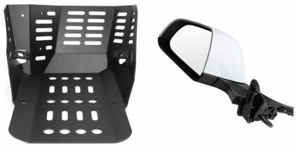 Xitomer Aluminum Skid Plate Yamaha Tenere 700 & AUTOKAY Heated Mirror Tesla Model 3