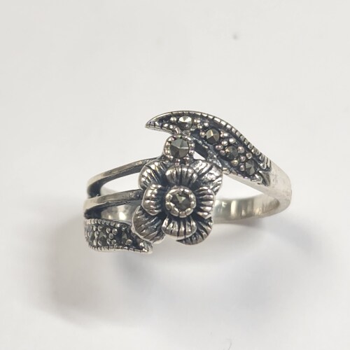 $100 Silver Marcasite Ring