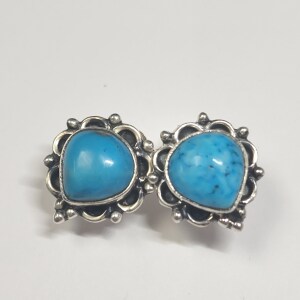 $120 Silver Turquoise Earrings