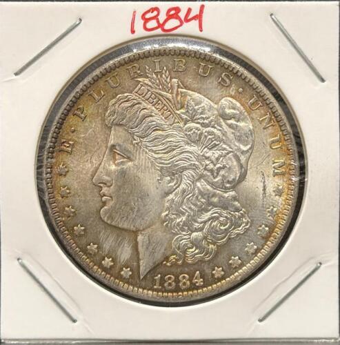 1884-O Morgan Silver Dollar, New Orleans Mint, 90% Silver Coin, George T. Morgan Design