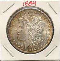 1884-O Morgan Silver Dollar, New Orleans Mint, 90% Silver Coin, George T. Morgan Design