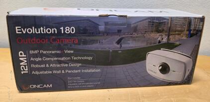 Oncam Evolution 180 Outdoor Camera, 12MP, 187&deg; FOV, IP69K, PoE, Model EVO-180-WED