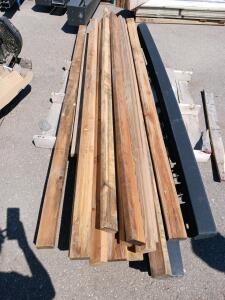 10+ Heat Treated 4x4 Lumber Beams, 8ft Length, Used Condition, Partial Stamps