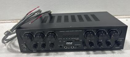Pyle PTA62BT 6-Channel 750W Bluetooth Home Audio Amplifier with USB/SD/FM(tested and working)