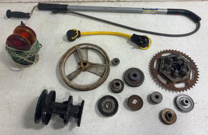 Arcon 14372 Generator Pigtail Power Cord, which functions as a 30-amp male to 50-amp female adapter,12V magnetic towing light,used motorcycle rear wheel hub and sprocket assembly,BrassCraft 1/2-inch by 6-foot toilet auger,Congress Drive Pulley,Chicago Die