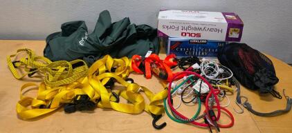 Assorted Cargo Tie-Down Straps & Bungee Cords Set