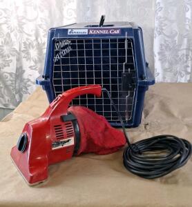 (1) Petmate Kennel Cab Small Animal Pet Crate & (1) Royal Dirt Devil Hand Vacuum