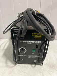 Chicago Electric 90 Amp Flux Core Wire Welder, 120V, .030-.035" Wire, Up To 3/16" Steel