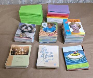 Lot Of 300+ Assorted Greeting Cards & 300+ Envelopes