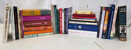 Lot of 32 Psychology, Business, Self-Help, and Sports Non-Fiction Books, Good Condition,