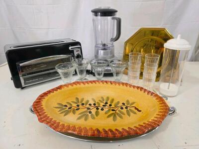 Hamilton Beach Toaster Oven Combo, Kitchen Aid Blender, Plastic Beverage Powder Drink Dispenser and More