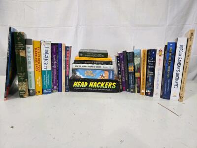 Large Mixed Book Lot - Harry Potter, Gordon Ramsay, Self-Help, Fiction, Non-Fiction, 34 Books