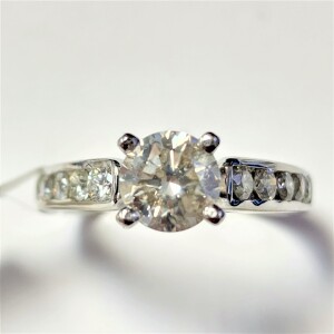 $12445 14K Diamond (1.05Ct,I1,H) Diamond(0.45ct) Ring