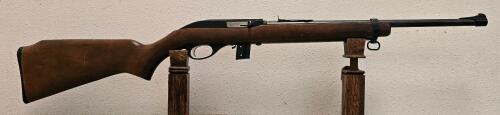 Glenfield Model 70 Semi-Auto .22 LR Rifle, Blued, Wood Stock, 21" Barrel, Detachable Magazine