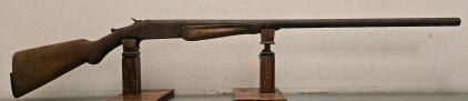 Armory Gun Co. Single-Shot Break-Action Shotgun, ~30" Barrel, c.1900s, Wood Stock