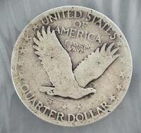 1929-S Standing Liberty Quarter 90% Silver, San Francisco Mint, Key Date U.S. Coin, Circulated - 3