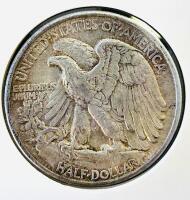 1940 Walking Liberty Half Dollar, 90% Silver, Philadelphia Mint, Circulated, Weinman Design - 3