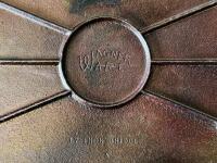 Wagner Ware 18" x 9.5" Cast Iron Griddle with Reinforced Ribbing and Integral Handles - 5