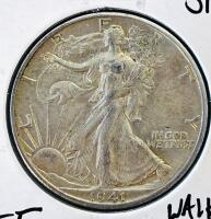 1941-S Walking Liberty Half Dollar, 90% Silver, San Francisco Mint, Choice Collector Coin - 2
