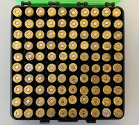 100 rounds mixed brand .40 S&W JHP handgun ammo, brass case, 180gr, in green plastic box - 3