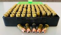 100 Rounds .40 S&W Mixed Brand Hollow Point Ammo, Federal/Winchester/Speer, MTM Box - 2