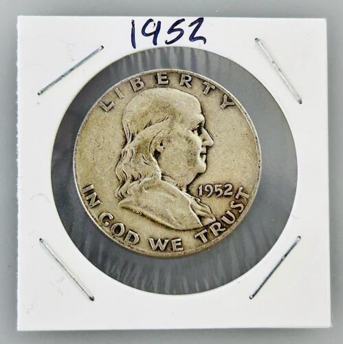 1952 Franklin Half Dollar &ndash; 90% Silver, Philadelphia Mint, Circulated