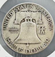 1952 Franklin Half Dollar &ndash; 90% Silver, Philadelphia Mint, Circulated - 3