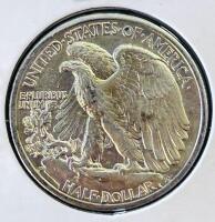 1943-D Walking Liberty Half Dollar, 90% Silver, Denver Mint, XF/AU, US 50&cent; Coin - 3