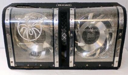 Dual & Soundstream 12" Bandpass Car Subwoofer Enclosure, Acrylic Display, Dual Terminal Connections