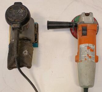 Chicago Electric 4" Angle Grinder 91222 & Porter-Cable Palm Sander 360