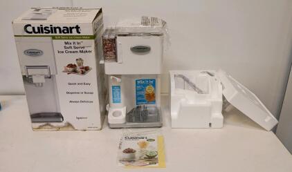 Cuisinart ICE-45 Soft Serve Ice Cream Maker With Mix-In Dispensers, 1.5-Quart Capacity