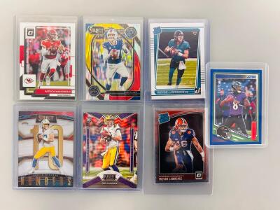 NFL Quarterback Sports Cards: Lawrence Rated Rookie, Mahomes Optic, Herbert Select, Allen, Burrow RC