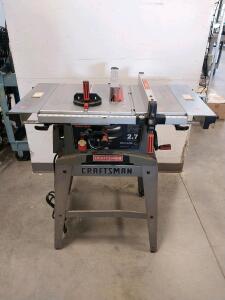 Craftsman 10-Inch Table Saw, Model 137.248481, 2.7 HP Motor, 5000 RPM, Includes Stand, Fully Functional(Location A)
