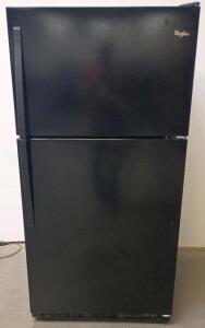Whirlpool Top Freezer Refrigerator, 20.5 cu ft, Black,