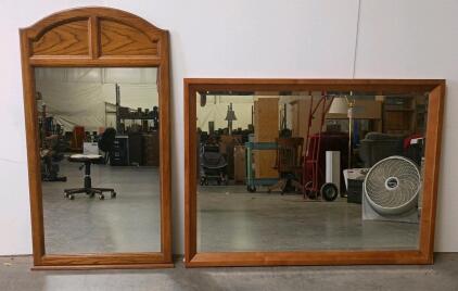 Decorative Wall Mirrors &ndash; Rectangular & Arched Wooden Frames