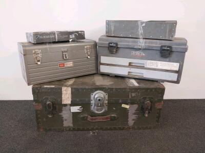 Flambeau 21800 Bench Brute Tool Box, Sears Craftsman Steel Tool Box, Large Brown Chest With Latches, And More