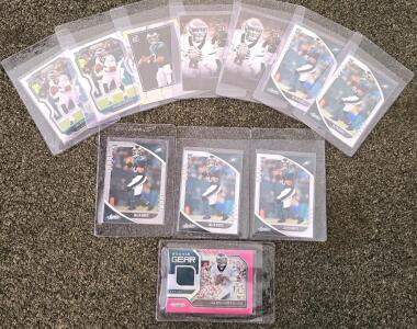 Jalen Hurts 2020 Rookie Cards - Panini Prizm, Absolute, Donruss, Illusions, Jersey Patch