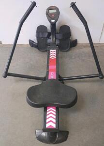 Lanos Hydraulic Rowing Machine with 12 Resistance Levels, LCD Monitor, and Steel Frame