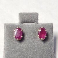 $400 10K Ruby(APP 1.2ct) Earrings