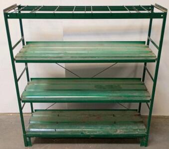 48"x47"x19" Industrial 4-Shelf Metal Shelving Rack, 1,000 lbs per Shelf Capacity