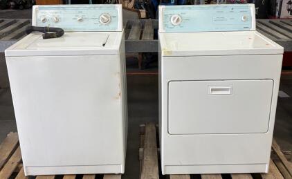 Whirlpool Top-Load Washer And Front-Load Electric Dryer Set, 4.3 Cu Ft Washer, 7.0 Cu Ft Dryer