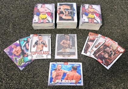 Topps Chrome UFC Trading Cards, Inserts, Stars: Holloway, Pereira, Khabib, And More