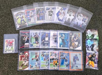 2019-2020 Panini NFL Rookie & Star Player Trading Cards (21 Cards, Sleeved/Toploaded)