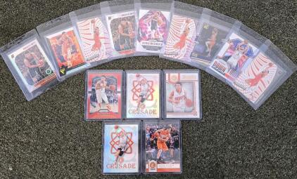 Devin Booker Phoenix Suns Basketball Card Collection - Prizm, Revolution, Fireworks, 15 Cards
