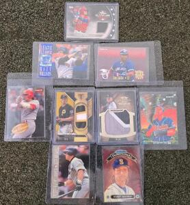 Lot of 9 Baseball Cards - Game-Used Relics & Inserts, Choo, Glasnow 8/9, Betances 10/10, 1995 Fleer