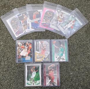 Zion Williamson, Ja Morant, Kevin Garnett, Kyrie Irving Rookie & Insert NBA Trading Card Lot