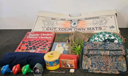 Alto&rsquo;s Mat Cutter, Ohio Art Checkers Set, Wayfarer Duffel, Games, And Decor