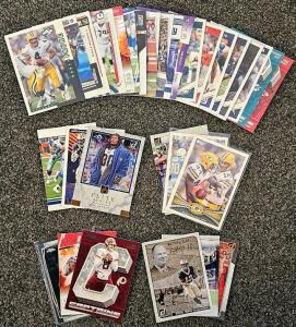 NFL Trading Cards: Donruss, Topps, Score, Prestige, Panini - 40-60 Cards Featuring Star Players