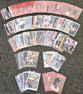 Baseball Cards &ndash; 200 Cards &ndash; Topps, Donruss, 1980s&ndash;2010s, Johnson, Ichiro, Ortiz, Aaron